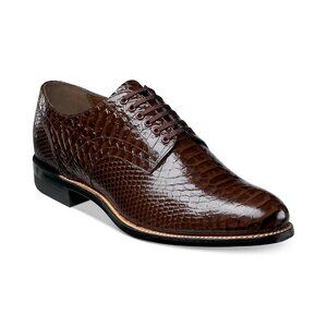 Stacy Adams Madison Cap Toe Oxford Mens Brown Dress Shoes Size 11 MSRP $150